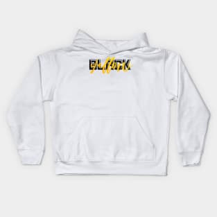 Black and Yellow Pittsburgh Fan Design Kids Hoodie